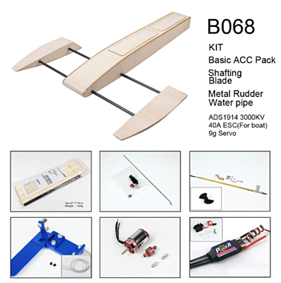 Rc outrigger outlet boat kits